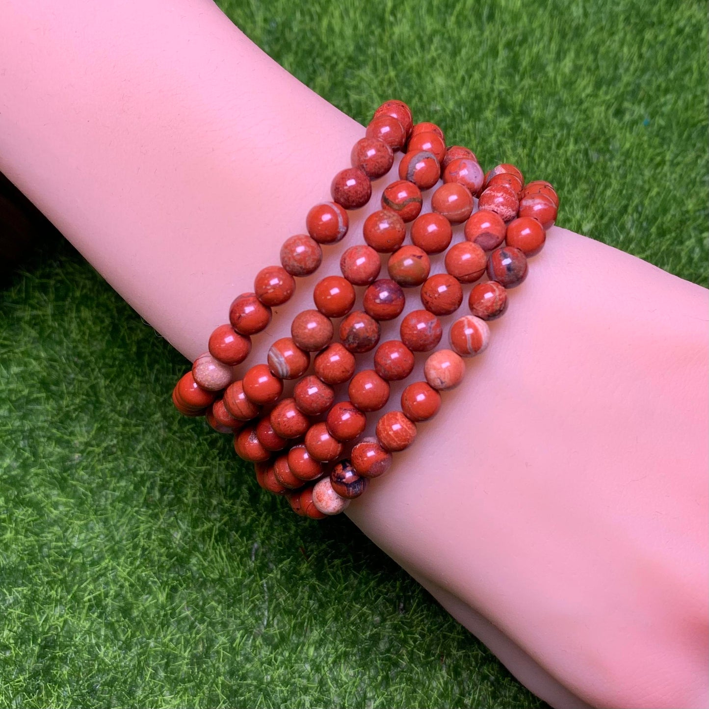 Red Jasper bracelet 6mm 1pc (SL24)