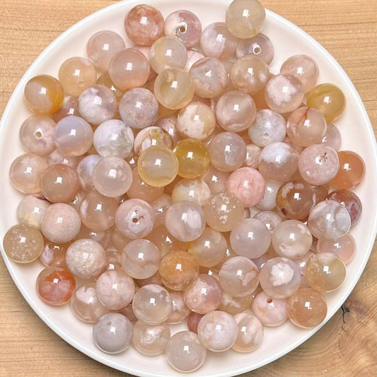 Flower Agate bead 108pcs_ 1 bowl 10mm(VIP44)