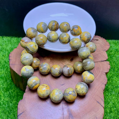 Bumblebee Jasper bracelet 1pc  （12mm-14mm）