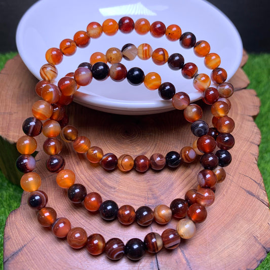 Sardonyx bracelet 6mm 1pc(SL35)