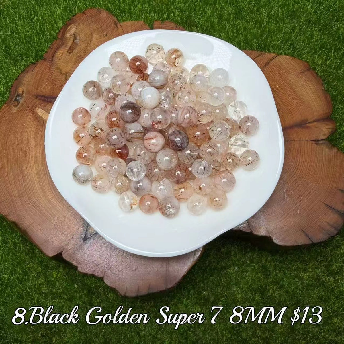 One bowl crystal bead- Felicity-can make 6pcs bracelets 10.7