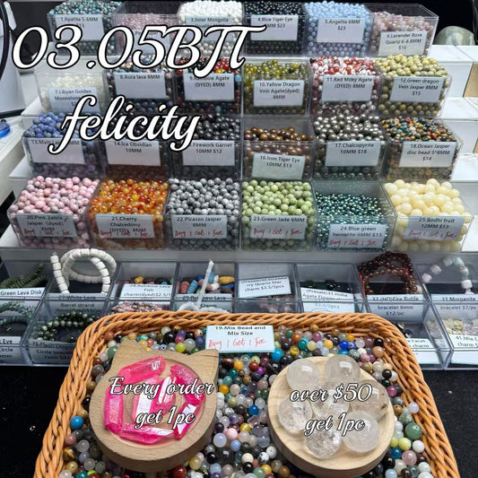 One bowl crystal bead- Felicity01-can make 6pcs bracelets 3.5