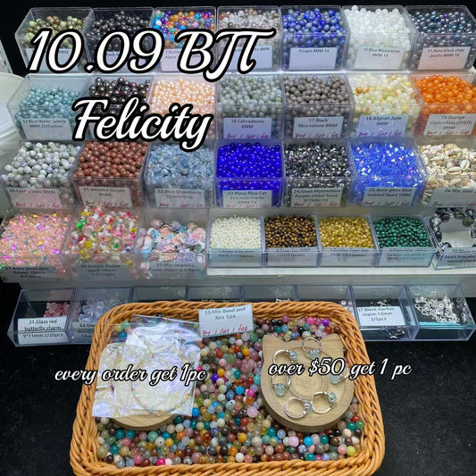 One bowl crystal bead- Felicity-can make 6pcs bracelets 10.9