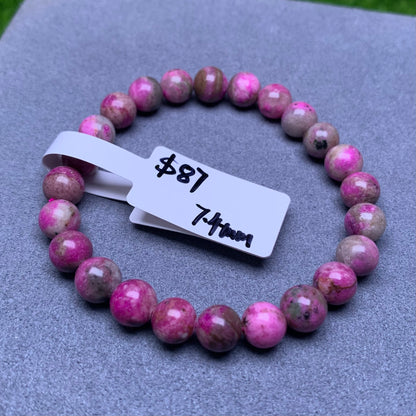 Pink Sugilite/Cobaltocalcite-Top Grade-Best Quality  Bracelet Travis/Felicity