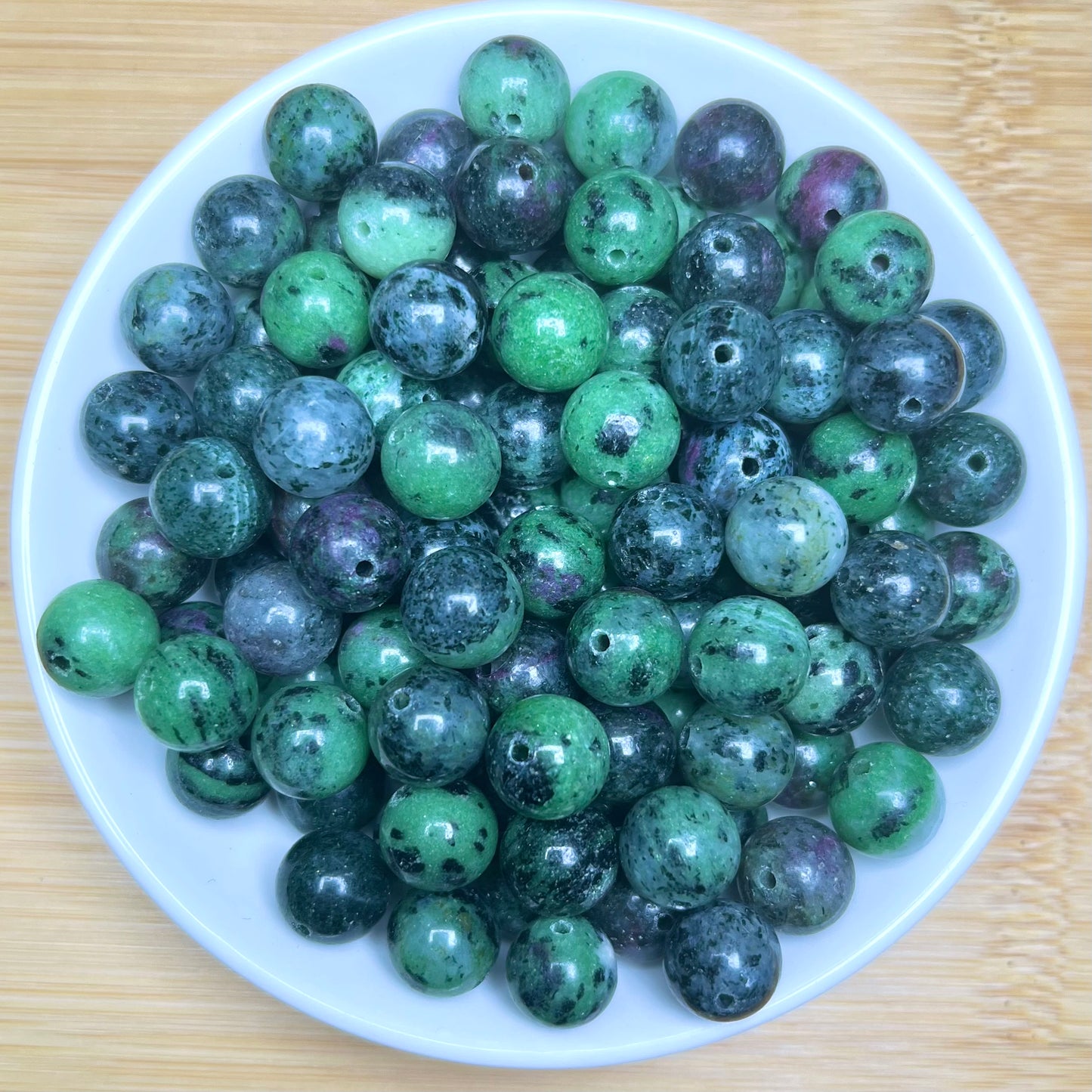 Ruby Zoisite bead 108pcs_ 1 bowl 10mm（TEN55）