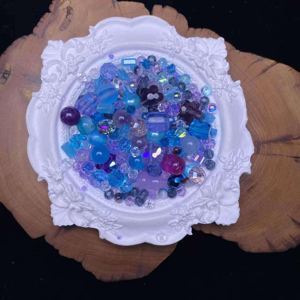 1 Bowl(60g) of Shiny Mix Beads--felicity