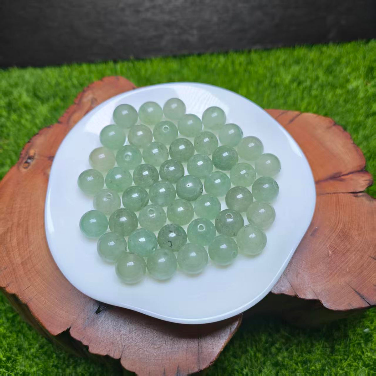 Grüner Aventurin Perle 108Stk_ 1 Schale 10mm TEN1