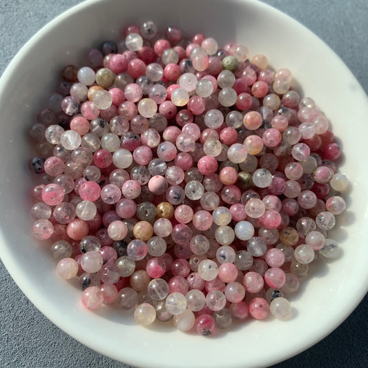 Sakura Rain Rhodonited (Madagascar) bead 320pcs  4mm/ 1 bowl-11spoon (NAT33)