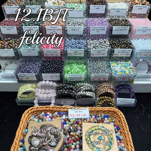 One bowl crystal bead- Felicity01-can make 6pcs bracelets 12.1