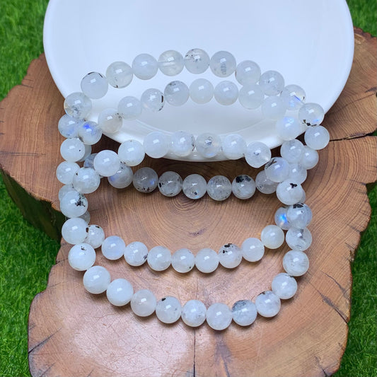 Rainbow Moonstone bracelet 7mm 1pc(SL190)