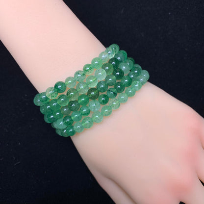 Green Strawberry Quartz bracelet 5-6mm 1pc (SL141)