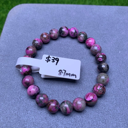 Pink Sugilite/Cobaltocalcite-Top Grade-Best Quality  Bracelet Travis/Felicity