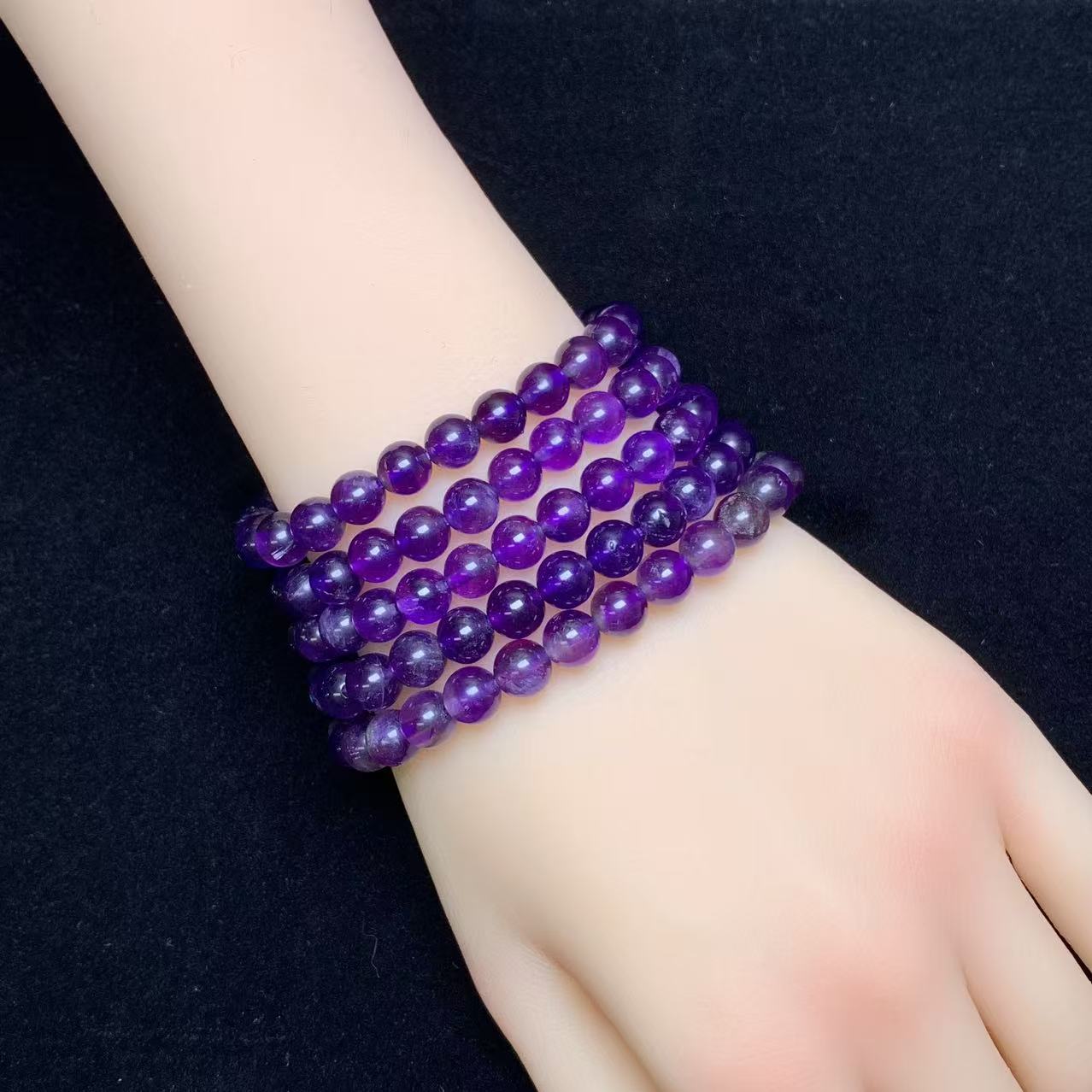 Amethyst bracelet 7mm 1pc (SL888)