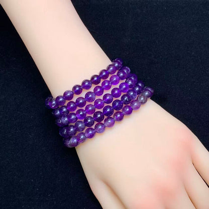 Amethyst bracelet 7mm 1pc (SL888)