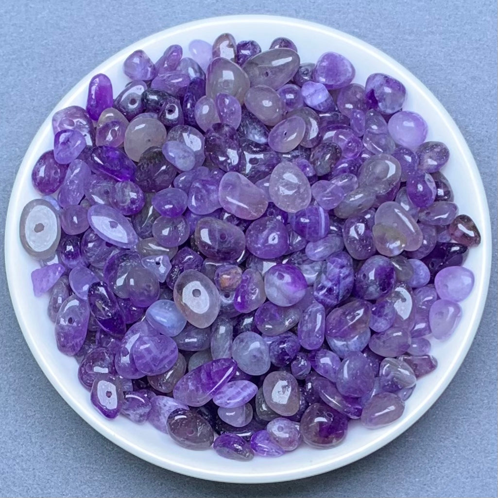 Amethyst Chip (wax coated)  BOGO ——BUY 1 GET 1 FREE bead （BOGO93）