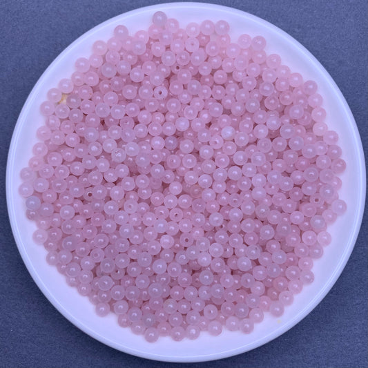 Rose quartz bead 320pcs 1 bowl 4mm (Mini8)