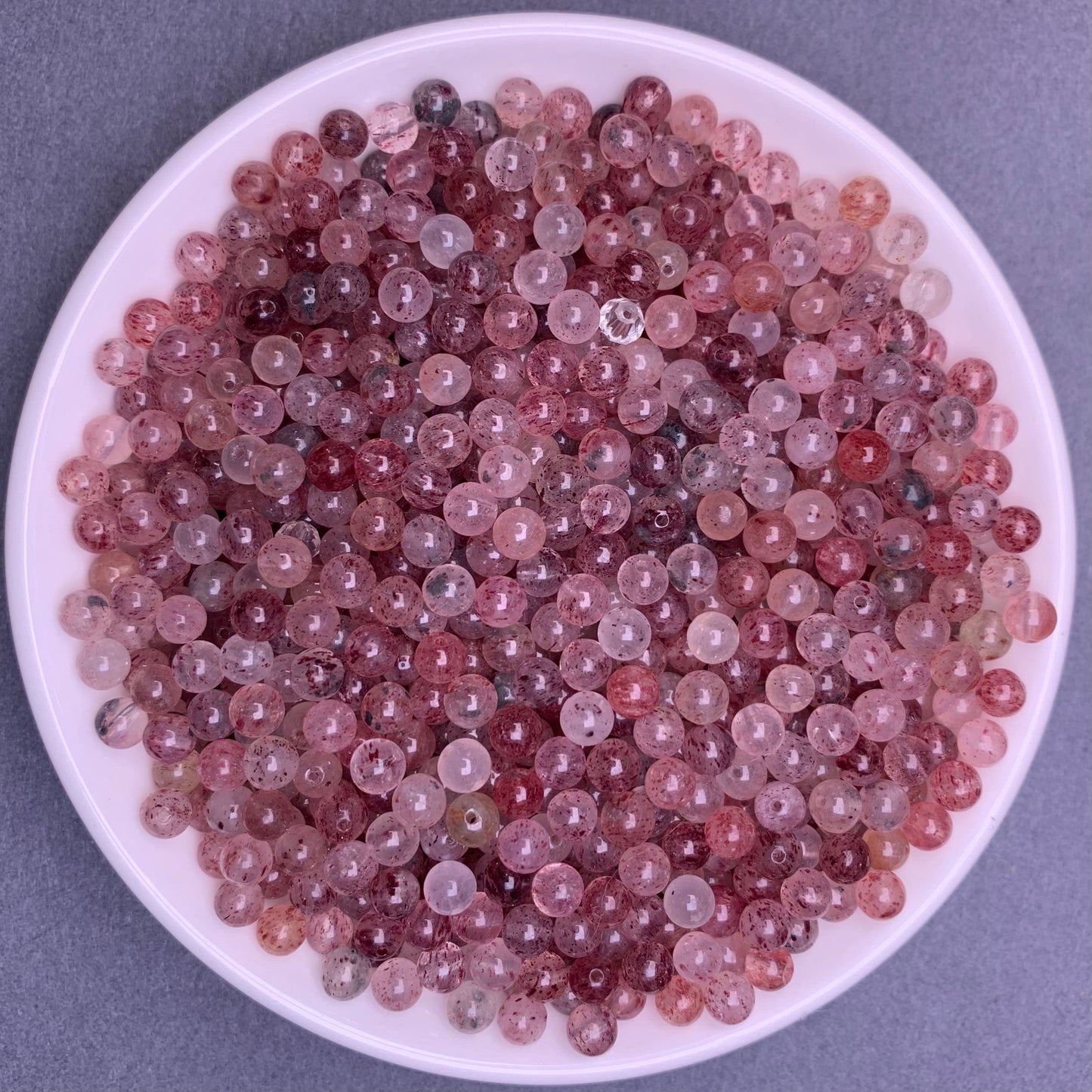 Pink Super 7 bead 300pcs 1 bowl 4mm (Mini14)