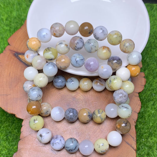White opal bracelet 10mm 1pc(SL86)