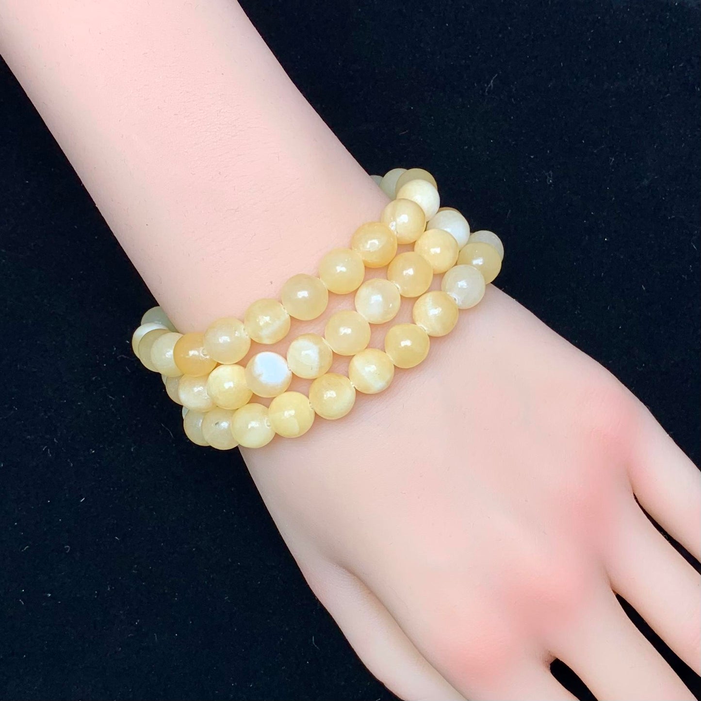 Honey Calcite bracelet 8mm 1pc (SL140)