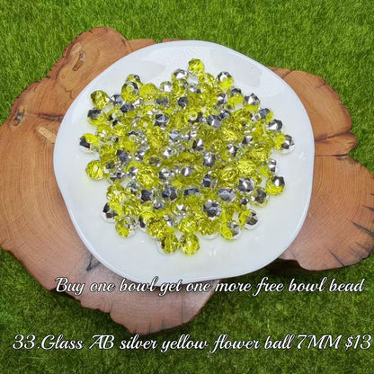 One bowl crystal bead- Felicity-can make 6pcs bracelets 8.22