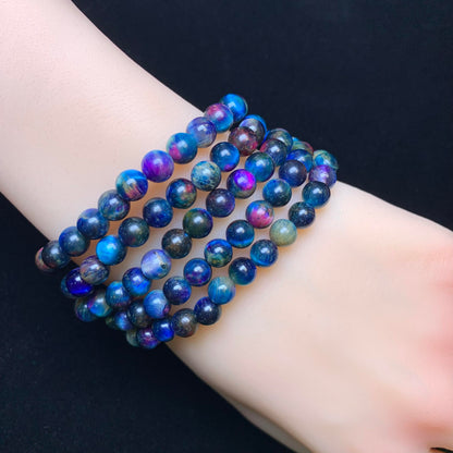 Galaxy tiger eye(DYED) bracelet 6mm 1pc(SL17)