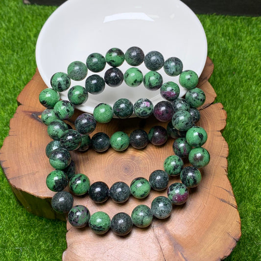 Ruby zoisite bracelet 10mm 1pc(SL97)