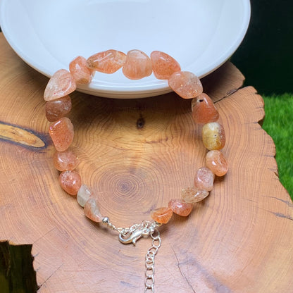Sunstone freeform  bracelet 1pc (SL818)