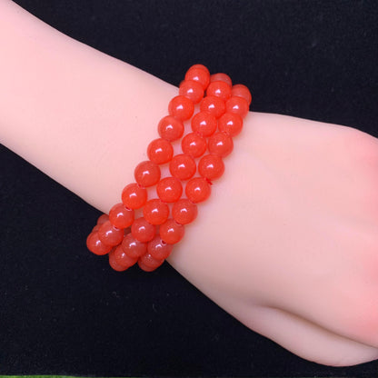 Red Cat Eye ( man-made)8mm 1pc (SL116)