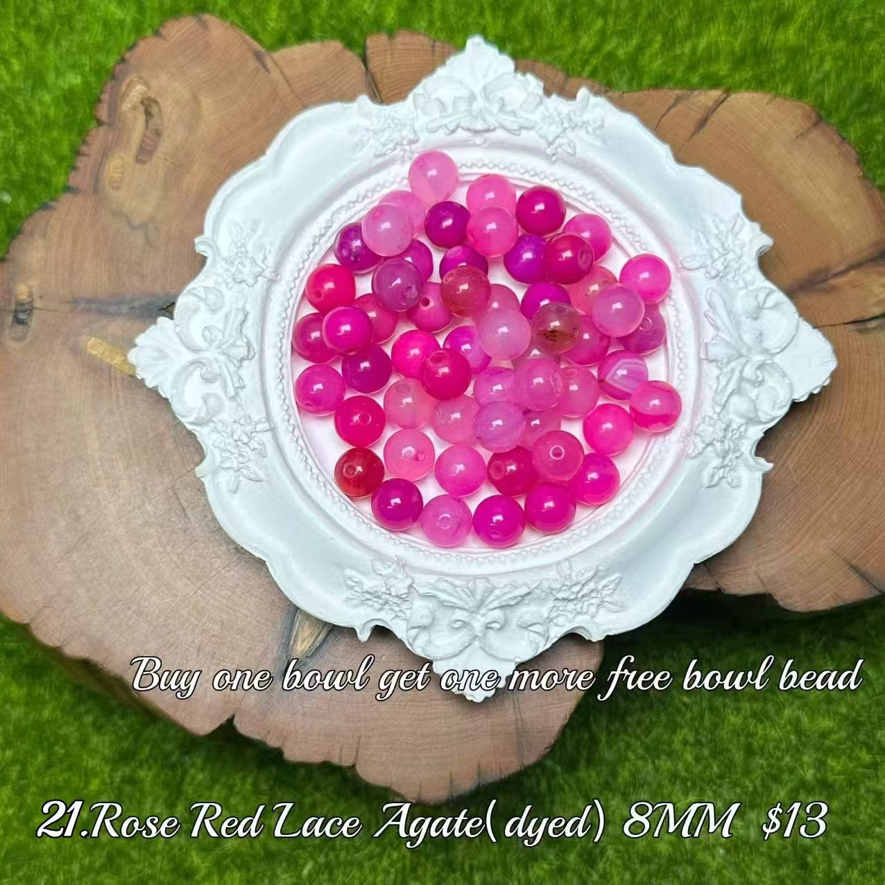 One bowl crystal bead- Felicity-can make 6pcs bracelets 6.22