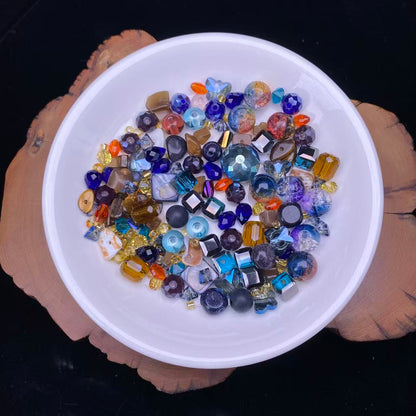 1 tazón (60g) de cuentas brillantes mixtas--felicidad
