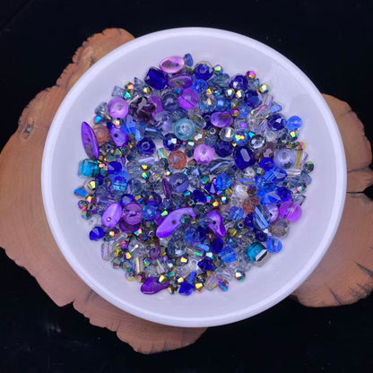 1 tazón (60g) de cuentas brillantes mixtas--felicidad