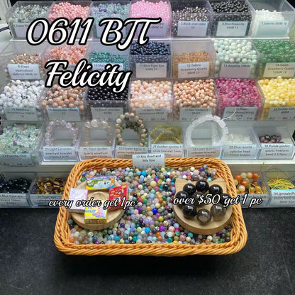 One bowl crystal bead- Felicity-can make 6pcs bracelets 6.11