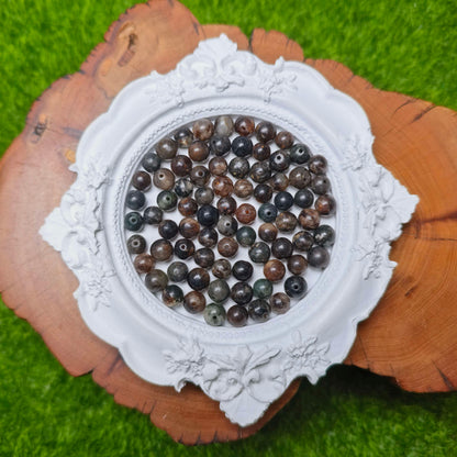 Schwarze goldene Glimmerperle 168 Stk_ 1 Schale 6mm(SIX42)