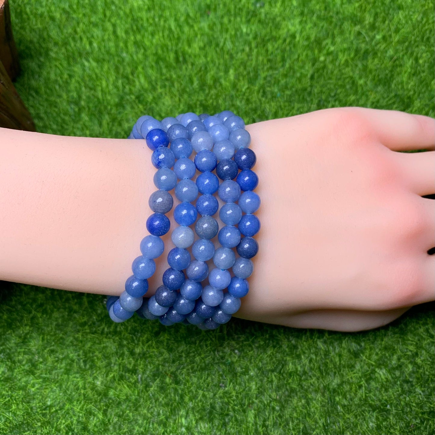 Blue Aventurine bracelet 6mm 1pc(SL80)