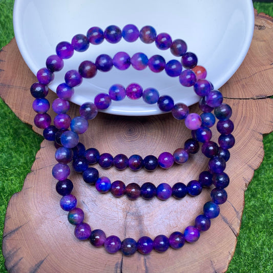 Aurora Chalcedony (DYED) bracelet 6mm 1pc (SL50)