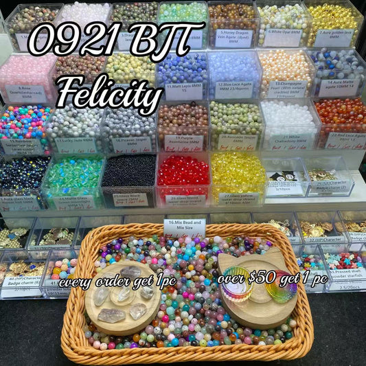 One bowl crystal bead- Felicity-can make 6pcs bracelets 9.21