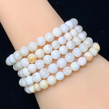 Snowflake Garden Quartz bracelet 7mm 1pc (SL94)