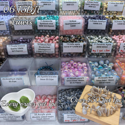 One bowl crystal bead- travis00-can make 6pcs bracelets 6.15