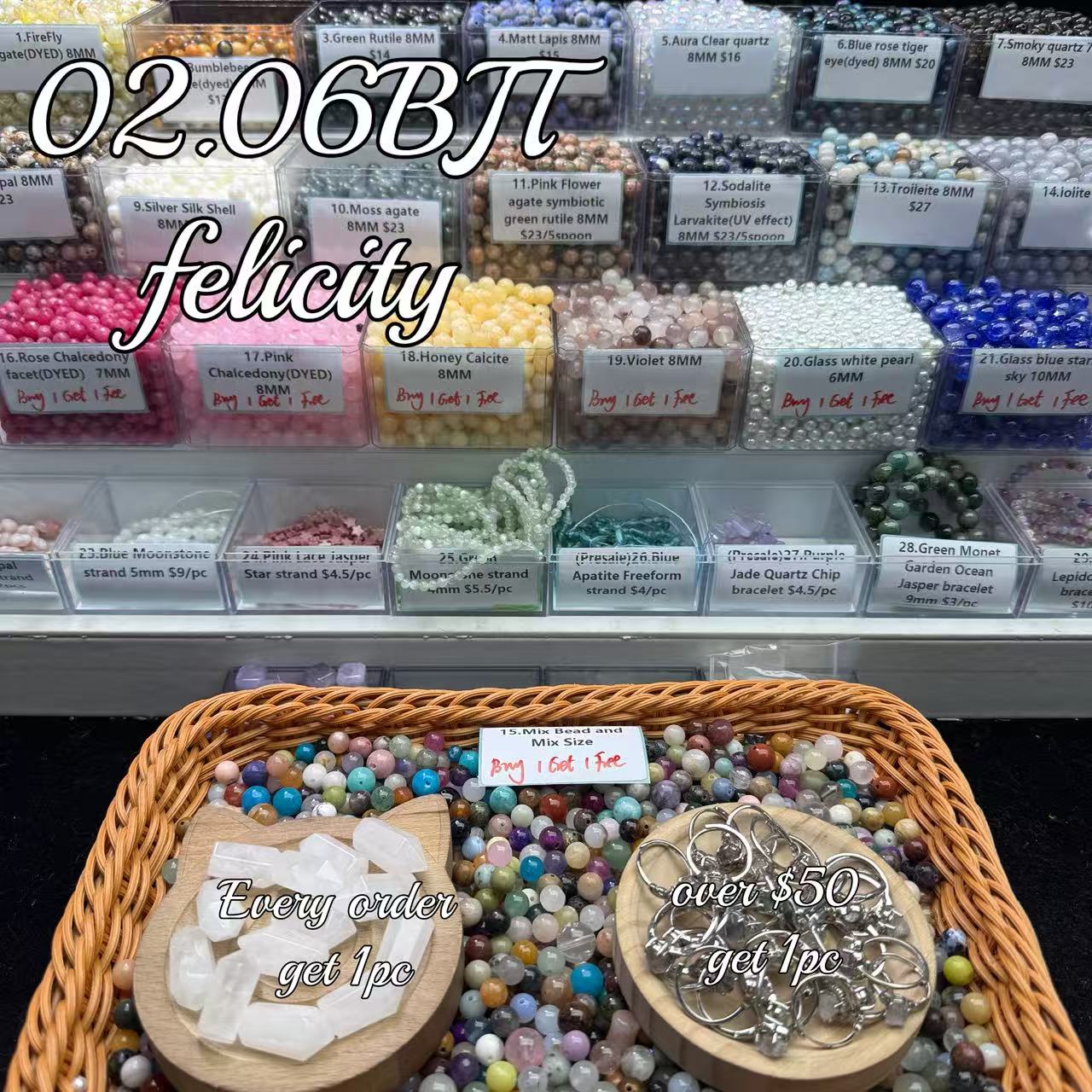 One bowl crystal bead- Felicity01-can make 6pcs bracelets 2.6