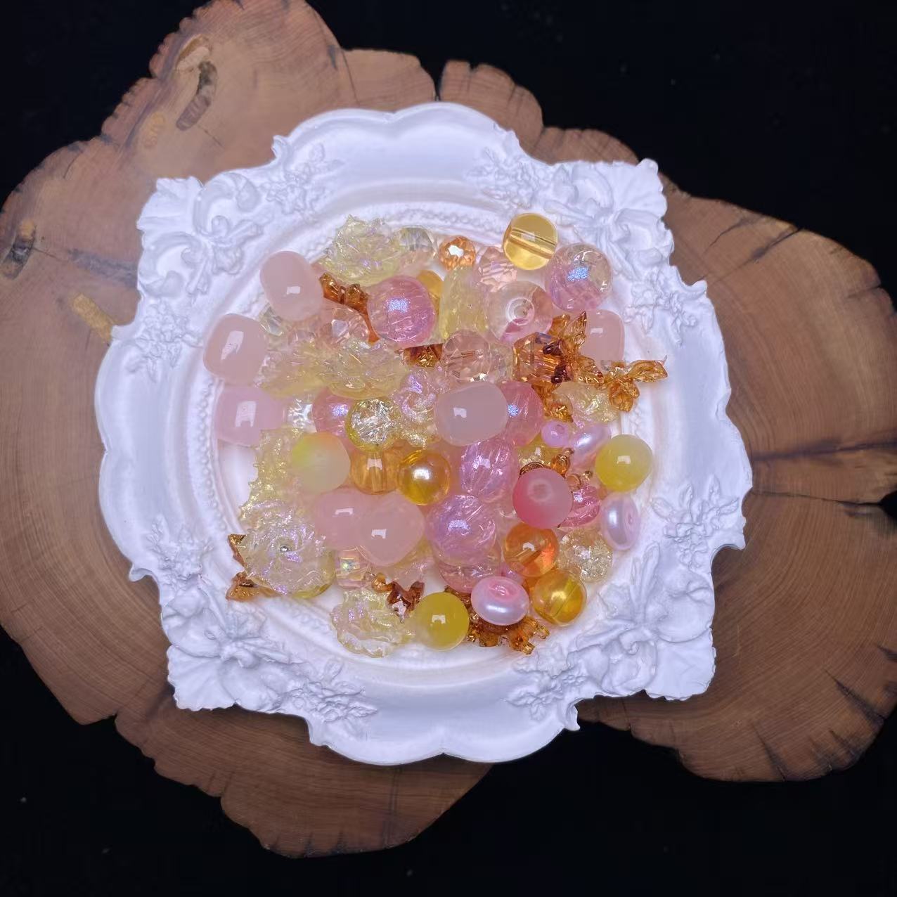 1 Bowl(60g) of Shiny Mix Beads--felicity