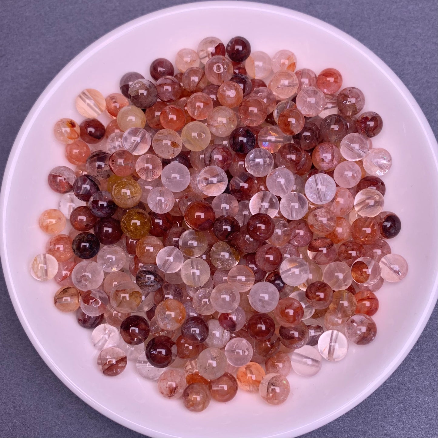 Fire Quartz bead 168pcs_ 1 bowl 6mm(VIP17)