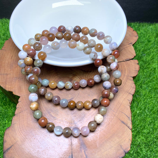 Green opal bracelet 6mm 1pc(SL41)