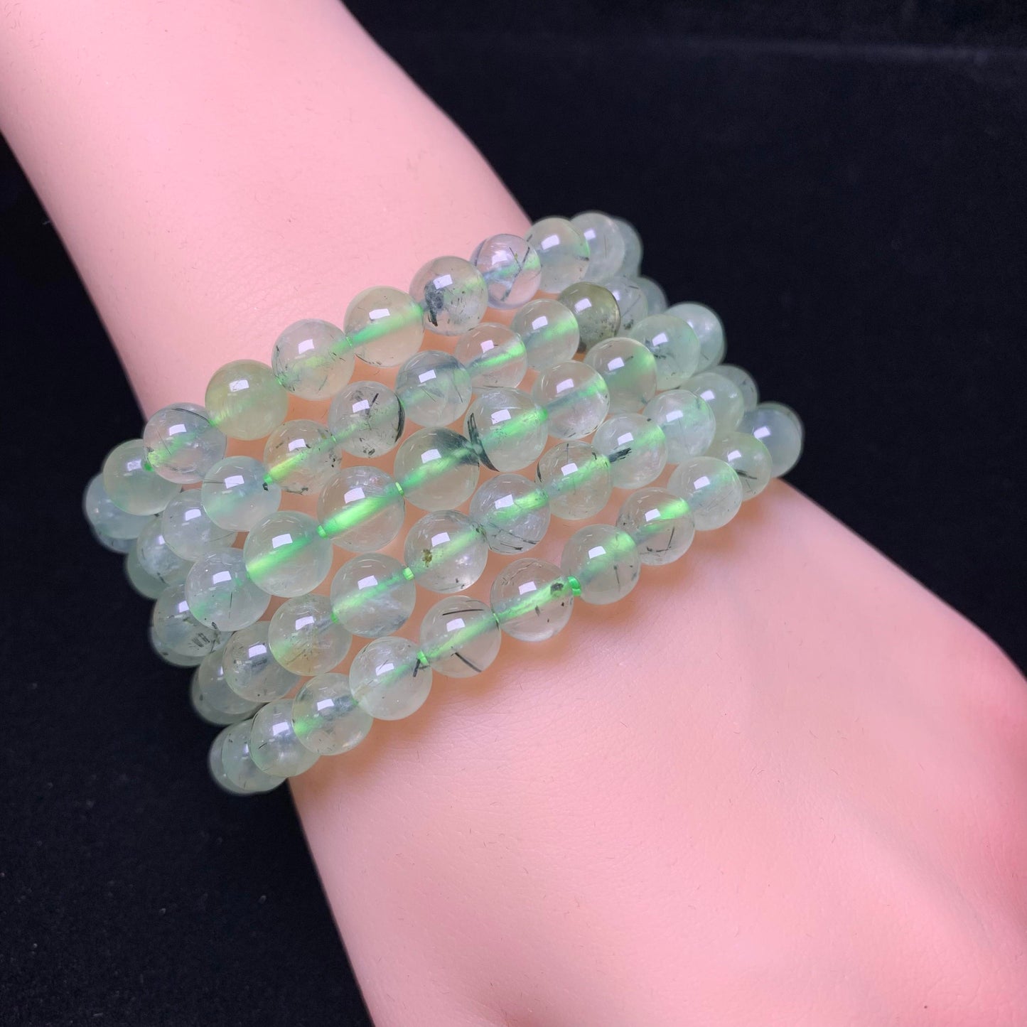 Phrenite bracelet 7mm 1pc (SL102)