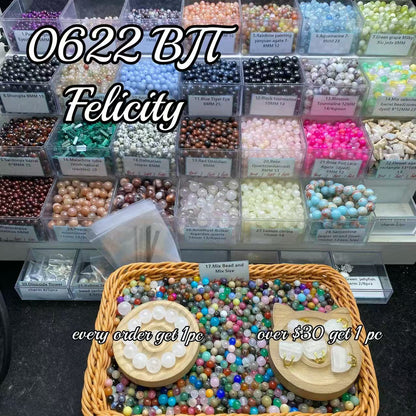 One bowl crystal bead- Felicity-can make 6pcs bracelets 6.22