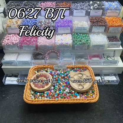 One bowl crystal bead- Felicity-can make 6pcs bracelets 6.27