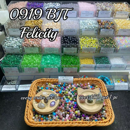 One bowl crystal bead- Felicity-can make 6pcs bracelets 9.19