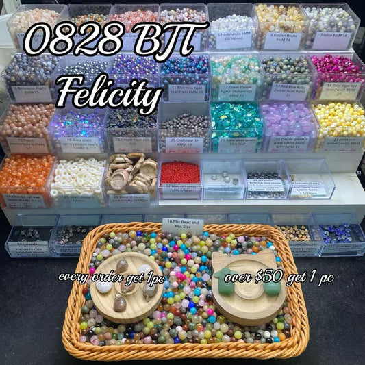 One bowl crystal bead- Felicity-can make 6pcs bracelets 8.28