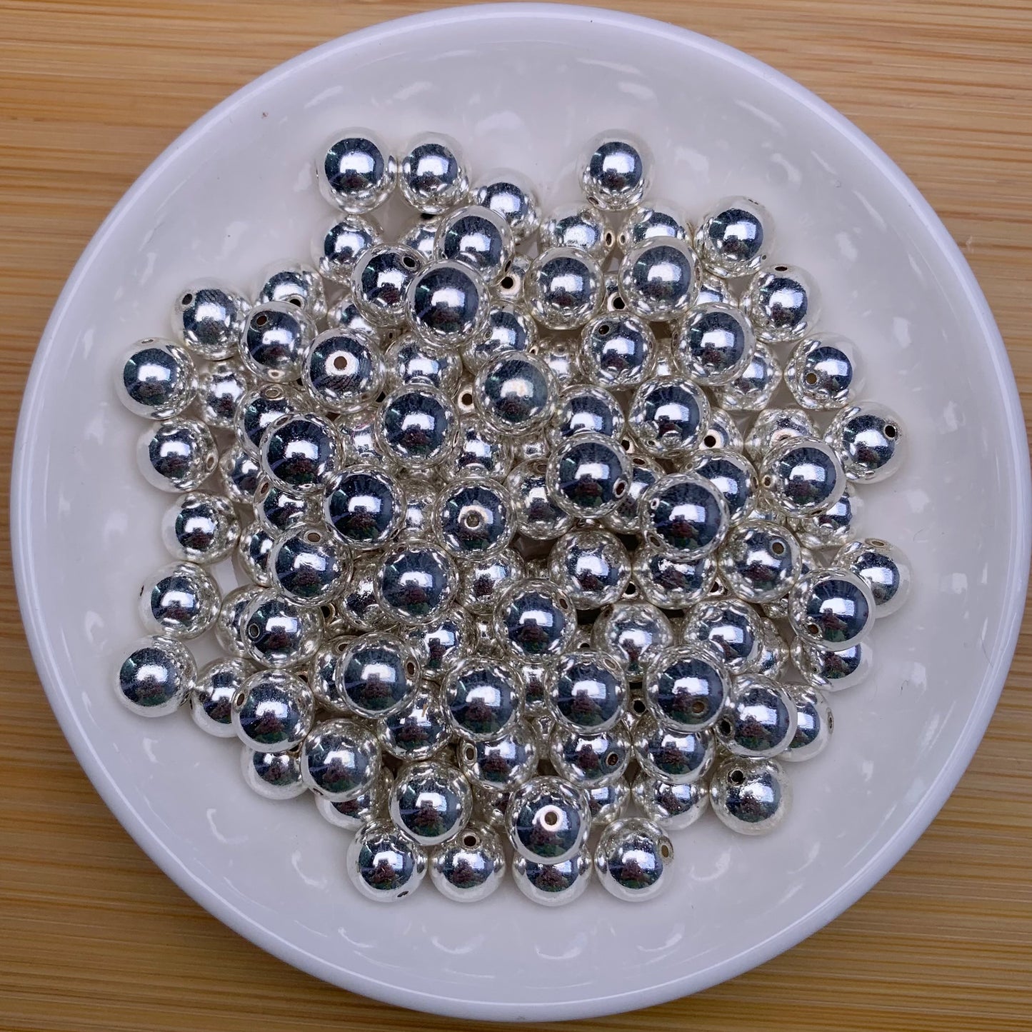 Silver hematite bead 108pcs_ 1 bowl 10mm (HEM24)