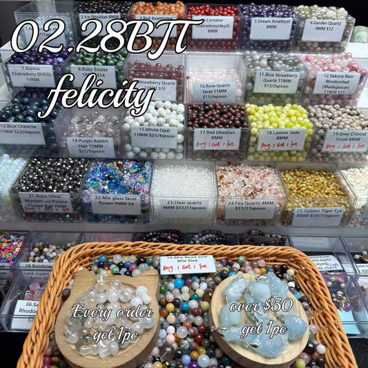 One bowl crystal bead- Felicity01-can make 6pcs bracelets 2.28