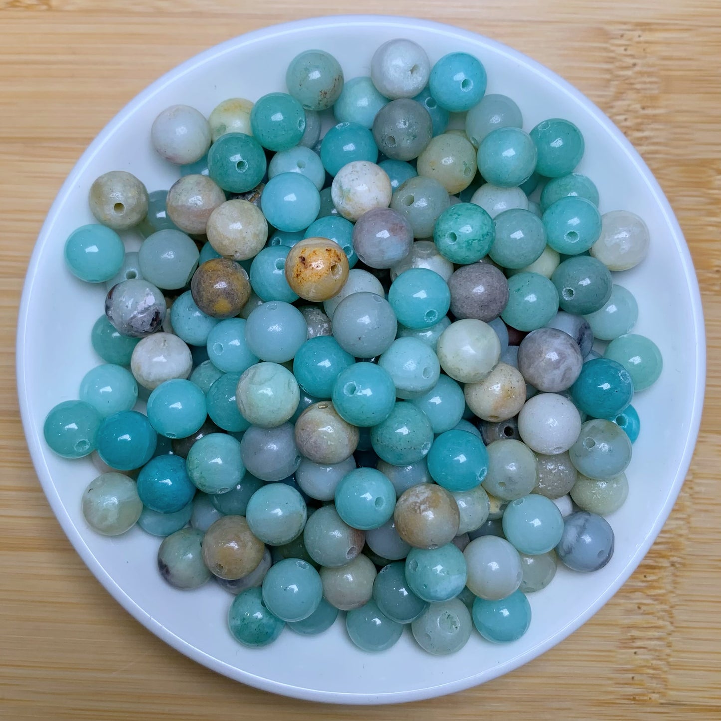 Rainbow Amazonite  BUY 1 GET 1 FREE bead 132pcs_ 8mm 1 bowl（BOGO29）